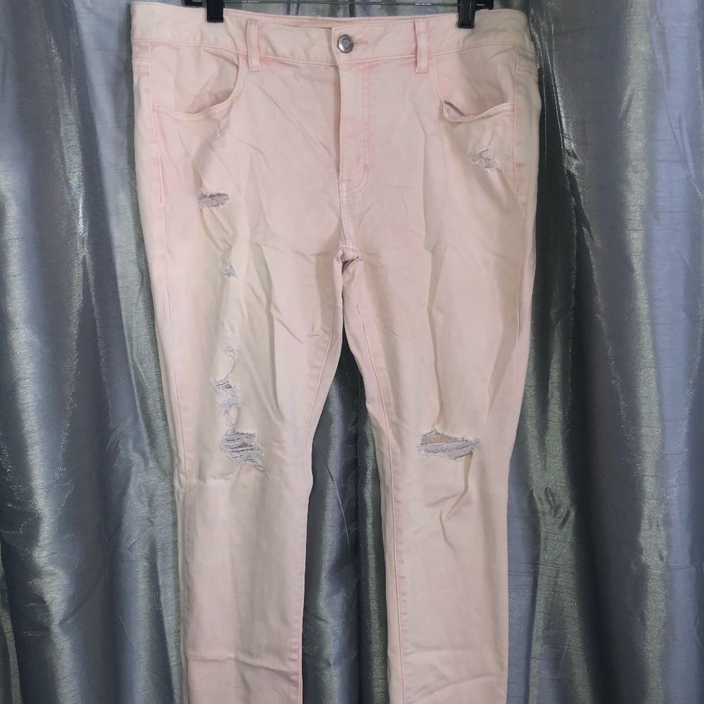 Size 18 Super Stretch Light Pink Denim